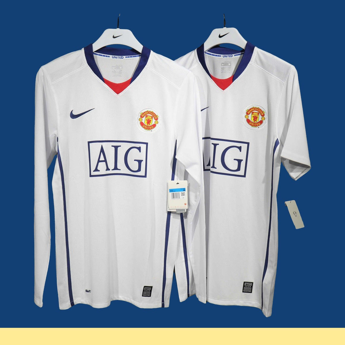 Jersey Manchester United 2008-09 Visitante blanco, foto 1 de 9