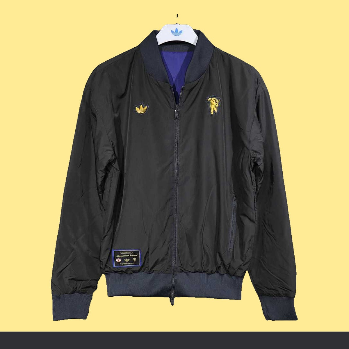 Chamarra Manchester United adidas Negra negro, foto 1 de 4