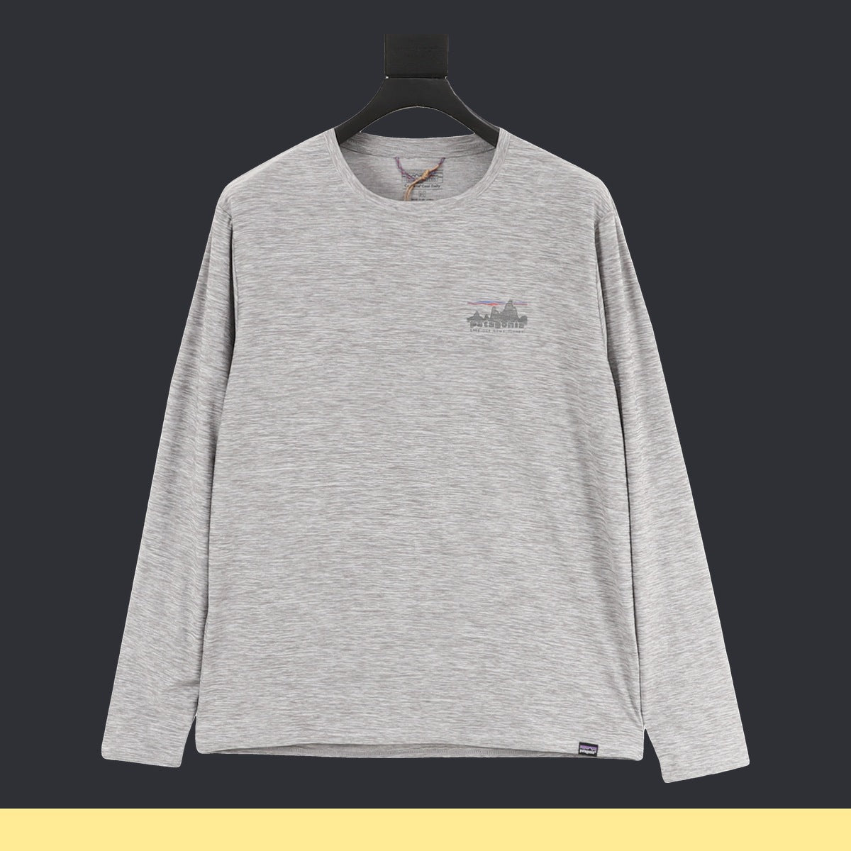 Playera Manga Larga Patagonia Capilene Cool Daily Montañas Gris, foto 1 de 9