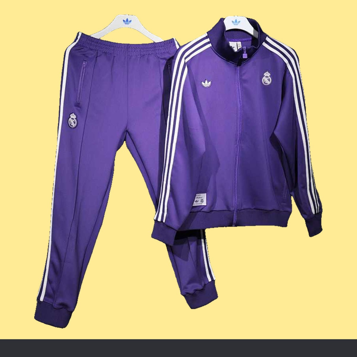 Conjunto Real Madrid adidas Clásico Retro Morado, foto 1 de 13