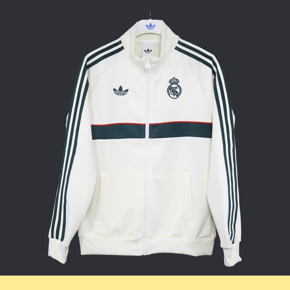 Chamarra Real Madrid adidas TRACK TOP Retro 2026 Blanca blanco, foto 1 de 7