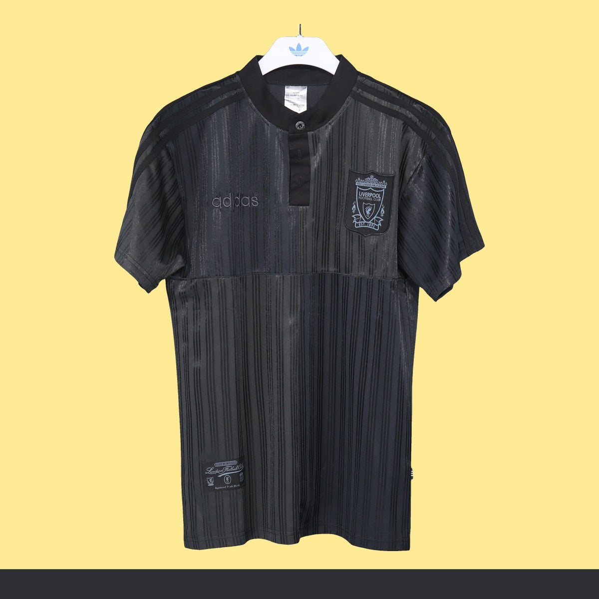 Playera Retro Liverpool adidas 1995/96 Sin Patrocinios Negra negro, foto 1 de 8