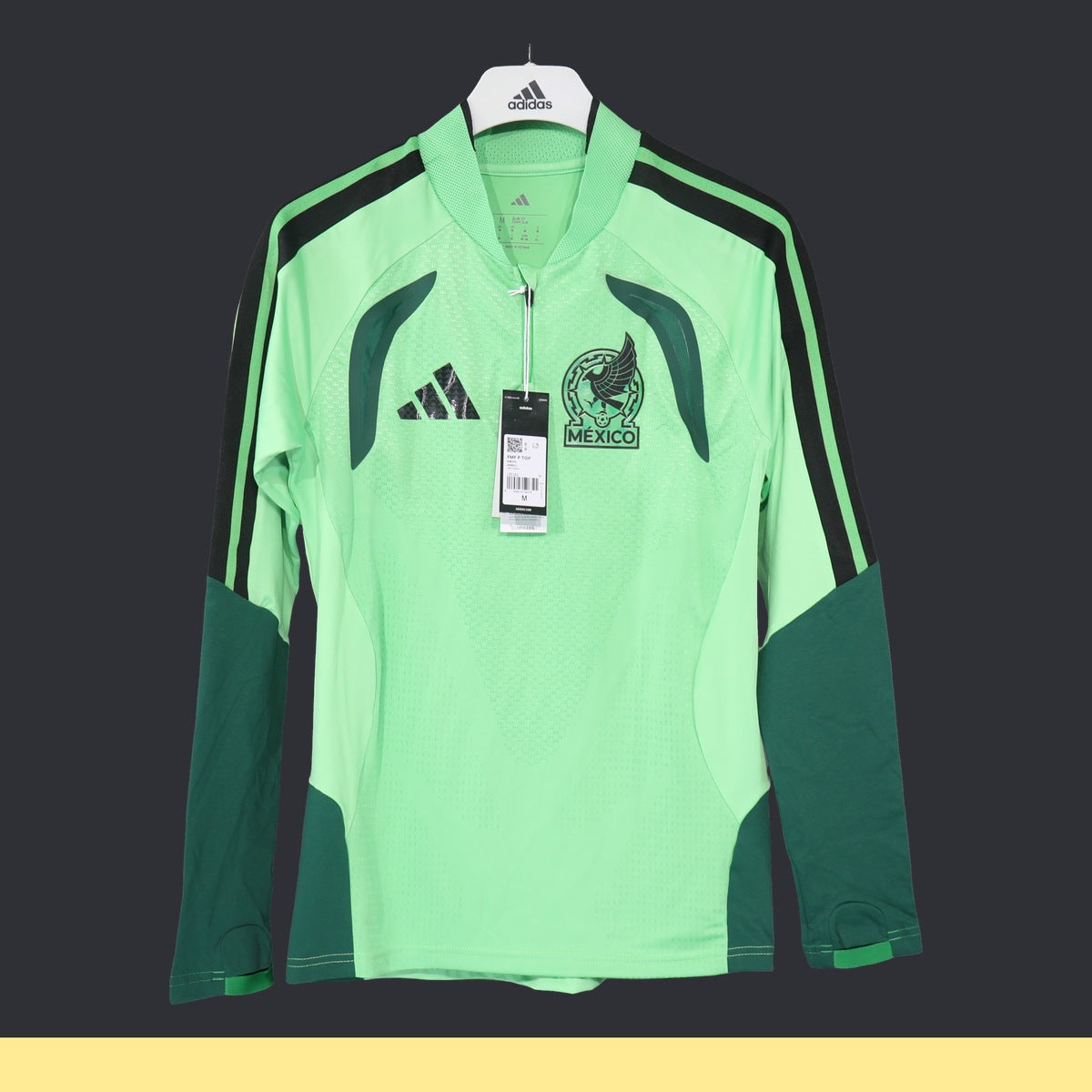 Top de Entrenamiento Medio Cierre México adidas 2026 Verde, foto 1 de 5
