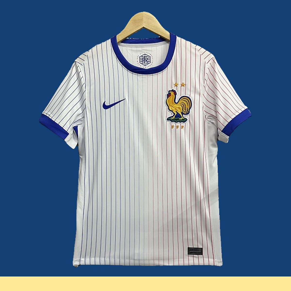 Jersey Francia 2024 Visitante blanco, foto 1 de 9