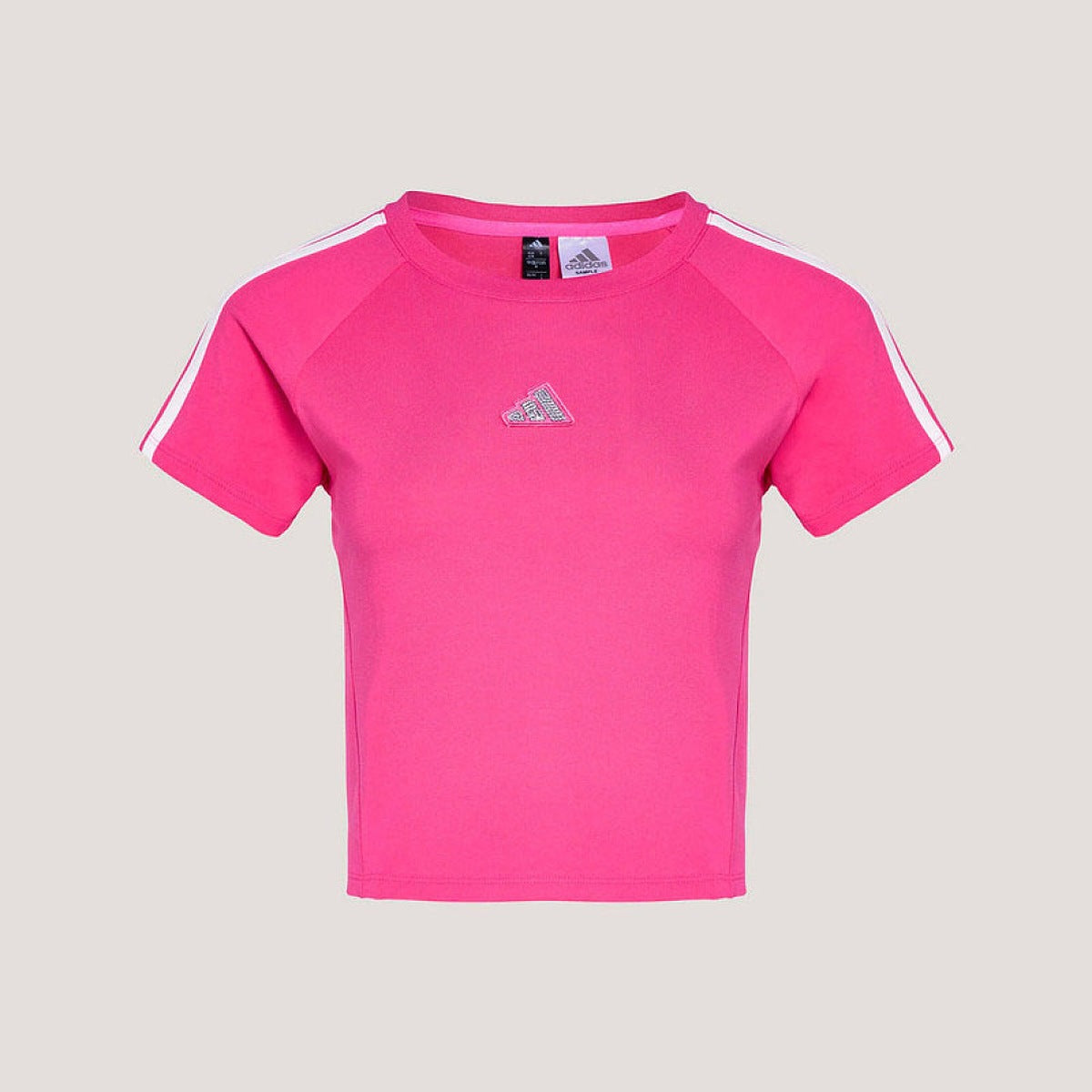 Playera adidas Crop Tres Franjas, foto 2 de 5