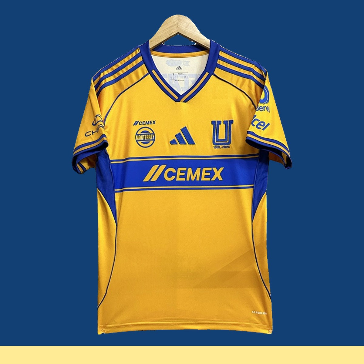 Jersey Tigres UANL 2025-26 Local amarillo, foto 1 de 7
