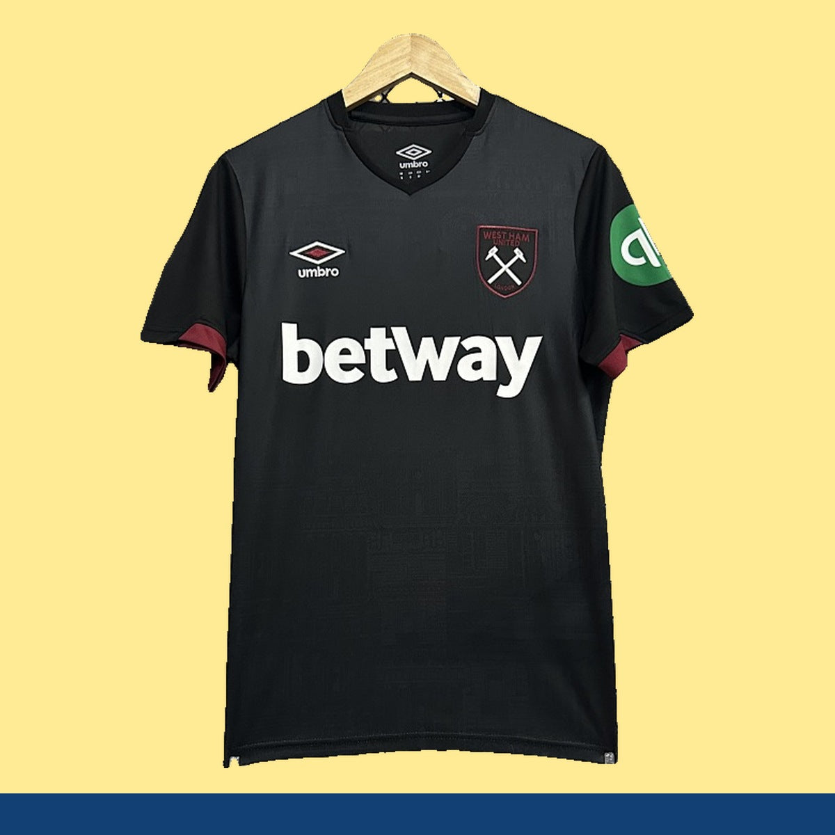 Jersey West Ham United 2024-25 Visitante negro, foto 1 de 7