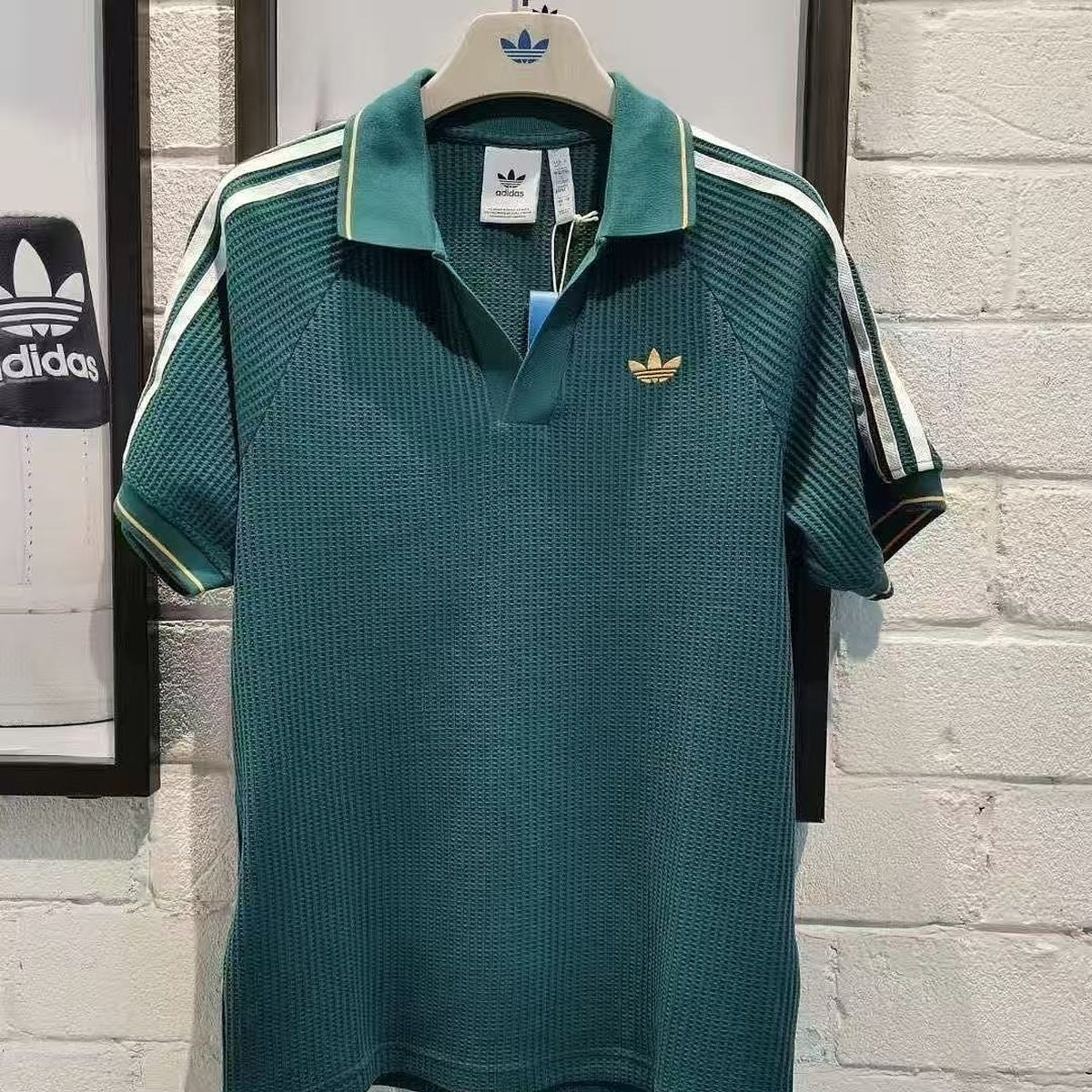 Polo adidas Waffle Tres Franjas, foto 3 de 5