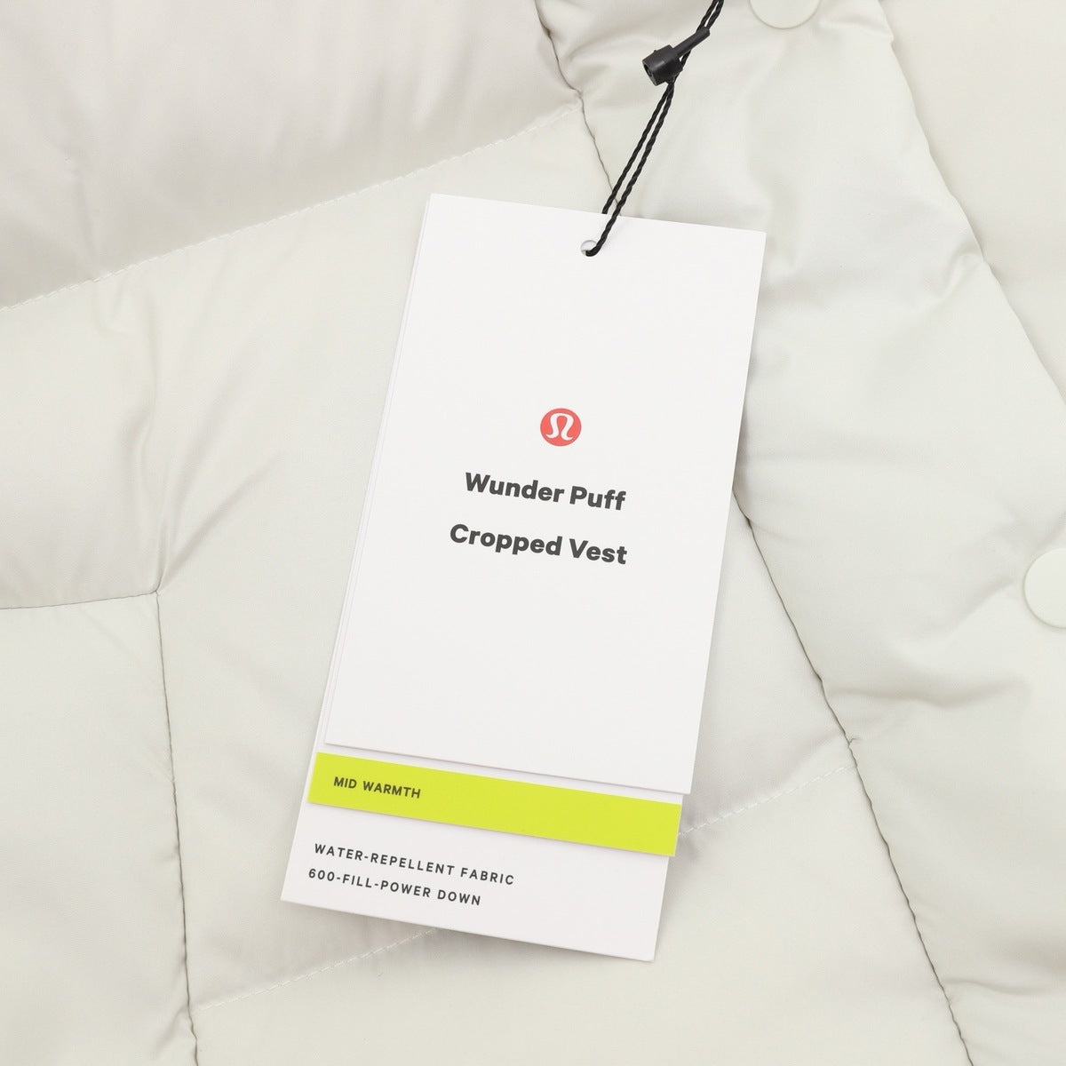 Chaleco lululemon Wunder Puff Blanco, foto 4 de 9