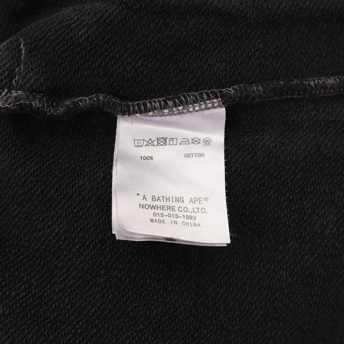 Short BAPE Ape Head One Point Deslavado Negro, foto 8 de 9