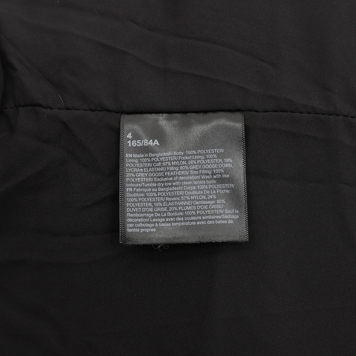Chamarra de Plumas lululemon Wunder Puff Super Cropped Negra negro, foto 2 de 9