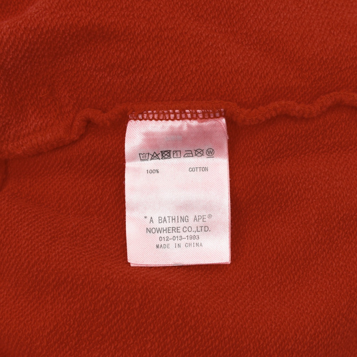 Short BAPE Ape Head One Point Deslavado Rojo, foto 8 de 9
