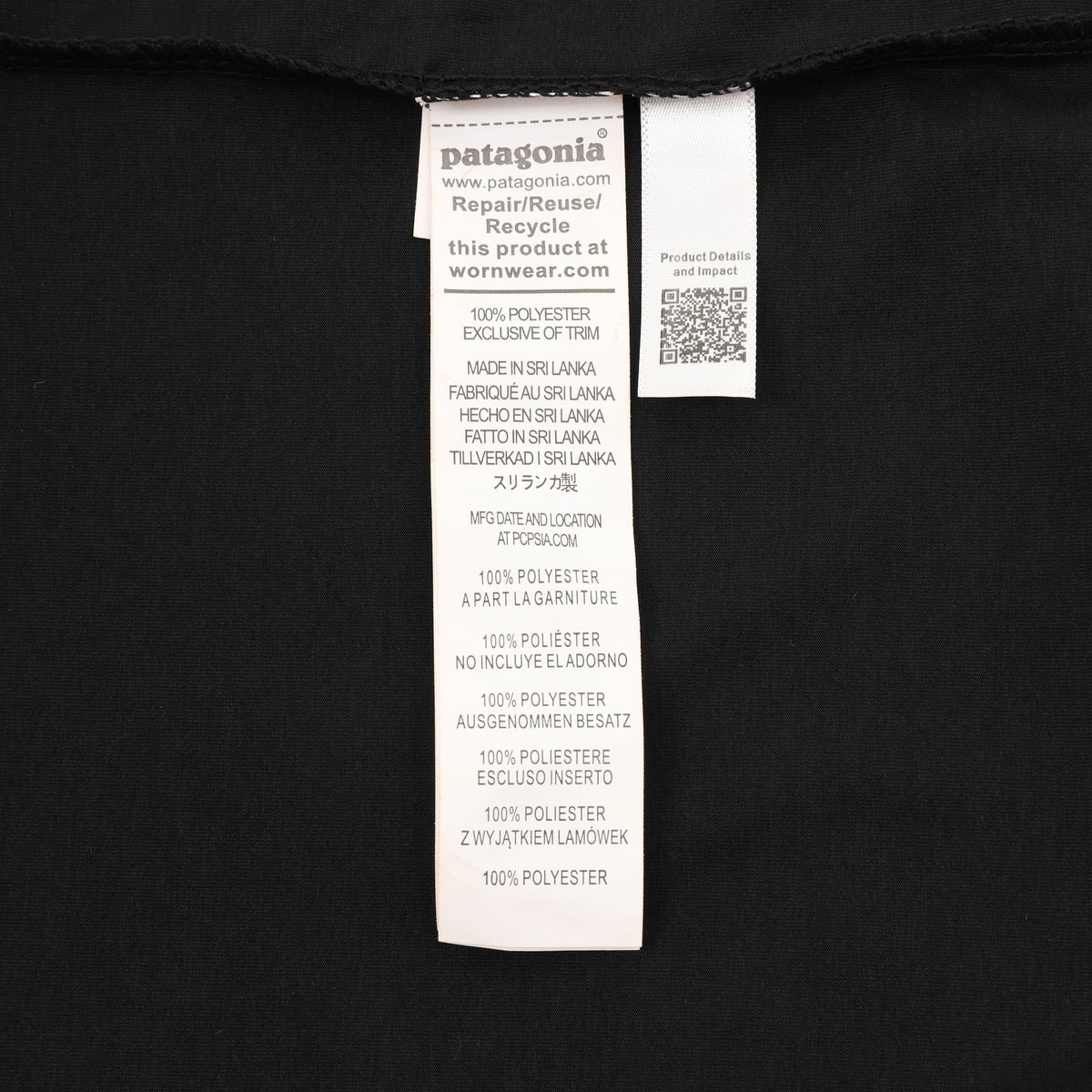 Playera Patagonia C1 Negra negro, foto 8 de 9