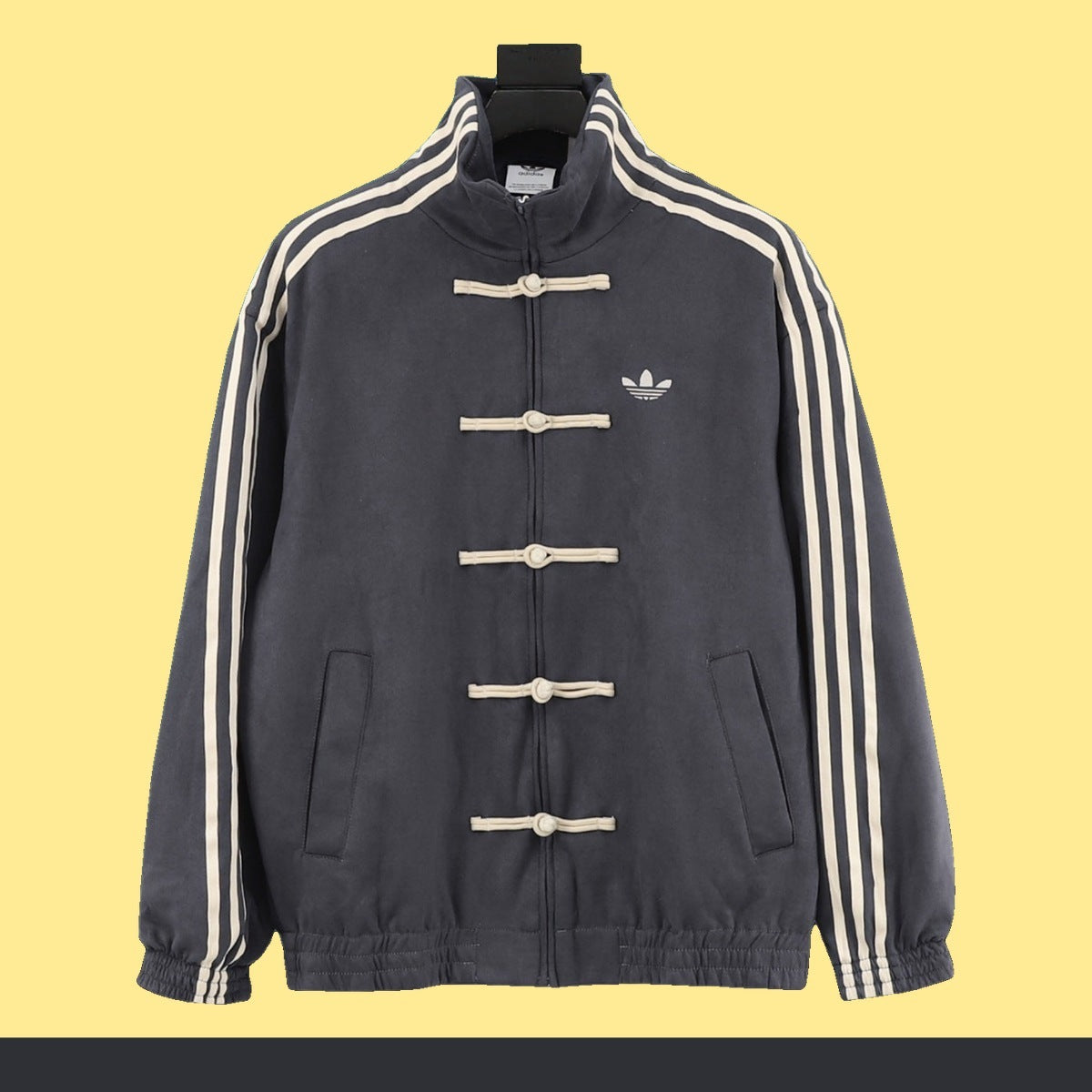 Chamarra adidas Tang Año Nuevo Chino gris oxford, vista de frente