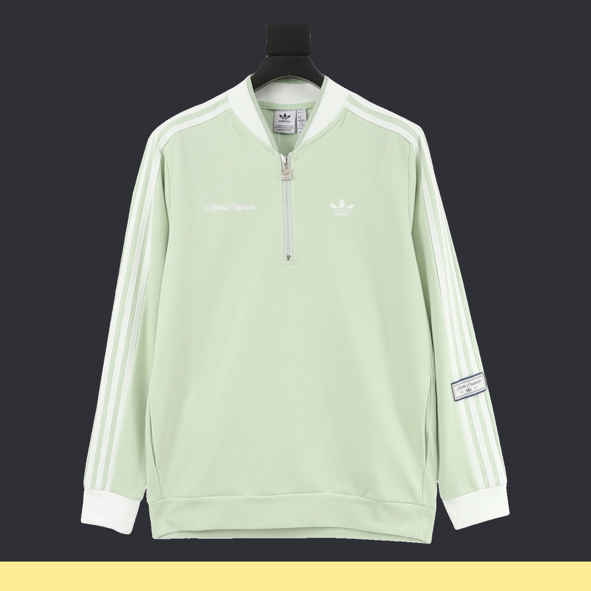 Sudadera adidas Medio Cierre Verde Menta, foto 1 de 9