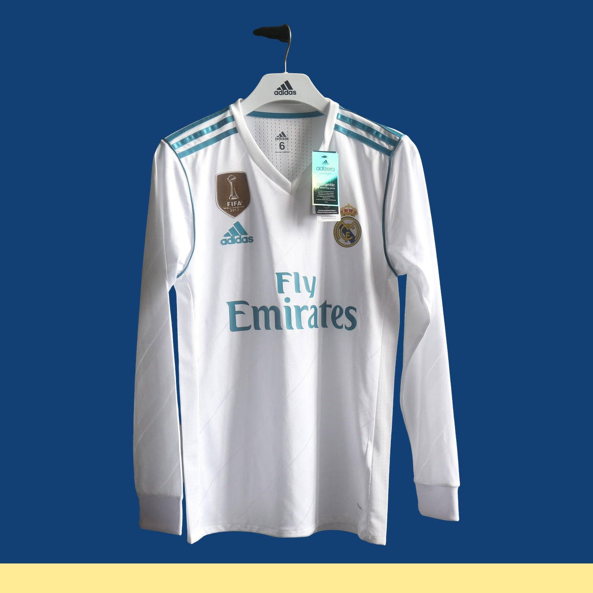 Jersey Real Madrid 2017-18 Local blanco, foto 1 de 7