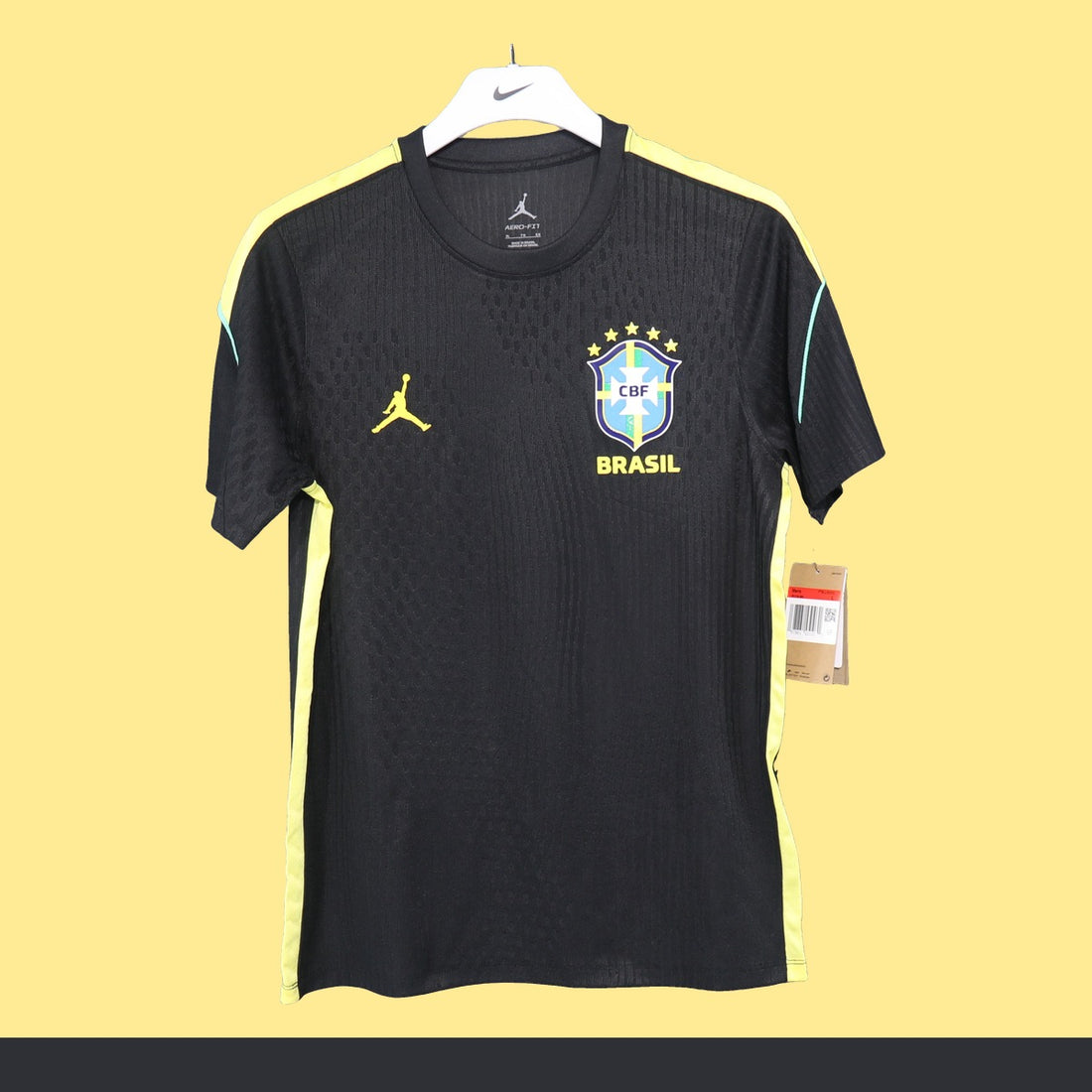 Playera de Entrenamiento Brasil Jordan 2026 Negra negro, foto 1 de 5