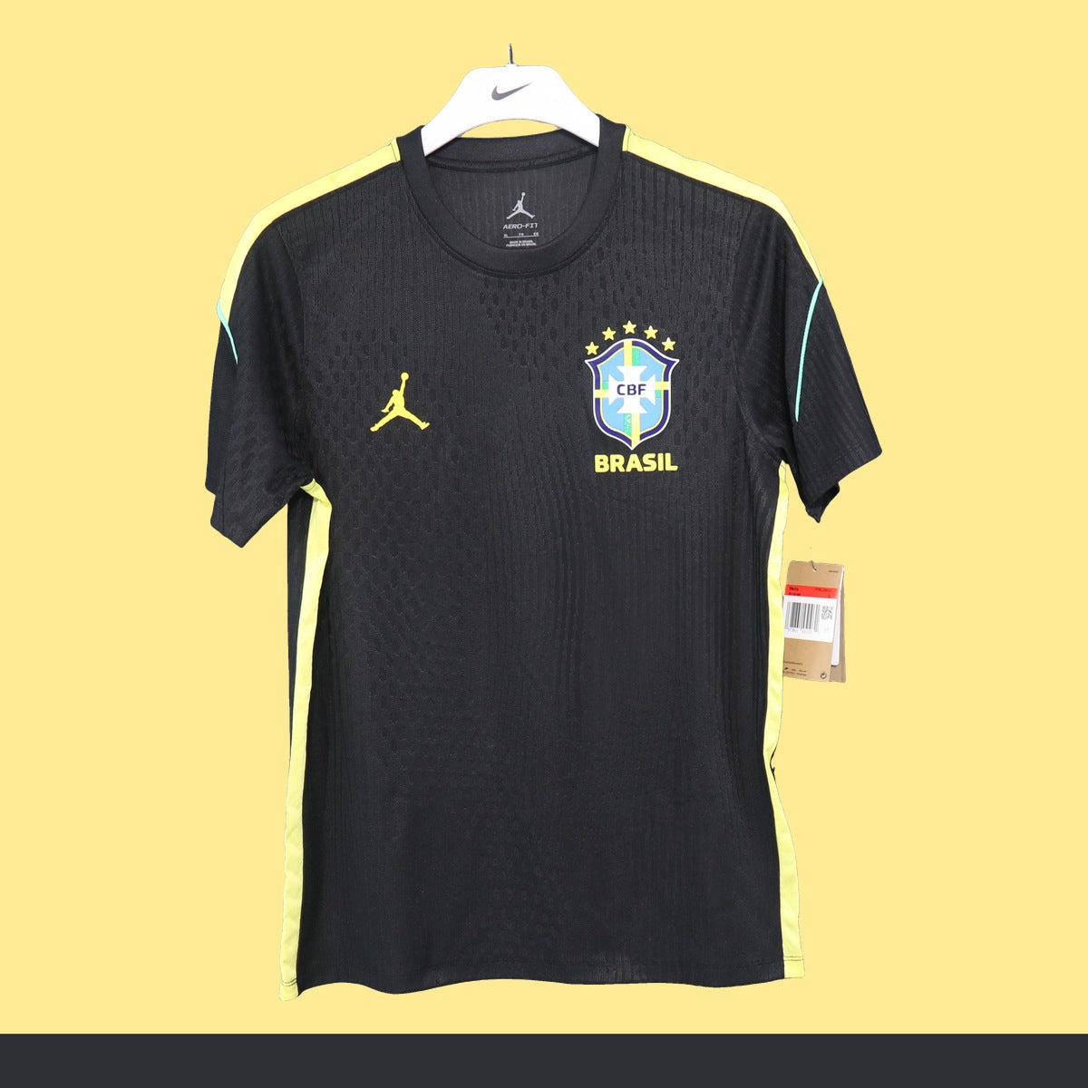 Playera de Entrenamiento Brasil Jordan 2026 Negra negro, foto 1 de 5