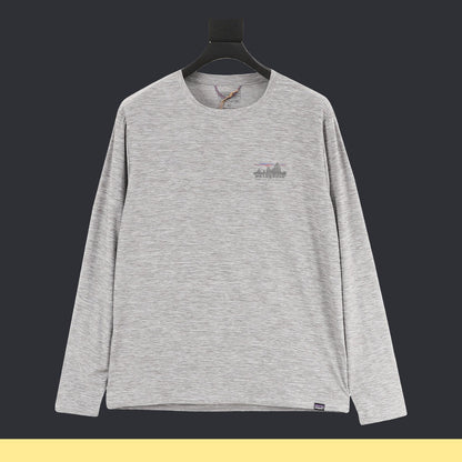 Playera Manga Larga Patagonia Capilene Cool Daily Montañas Gris, foto 1 de 9