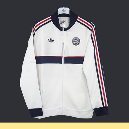 Chamarra Bayern Múnich adidas Retro 2026 Blanca blanco, foto 1 de 4