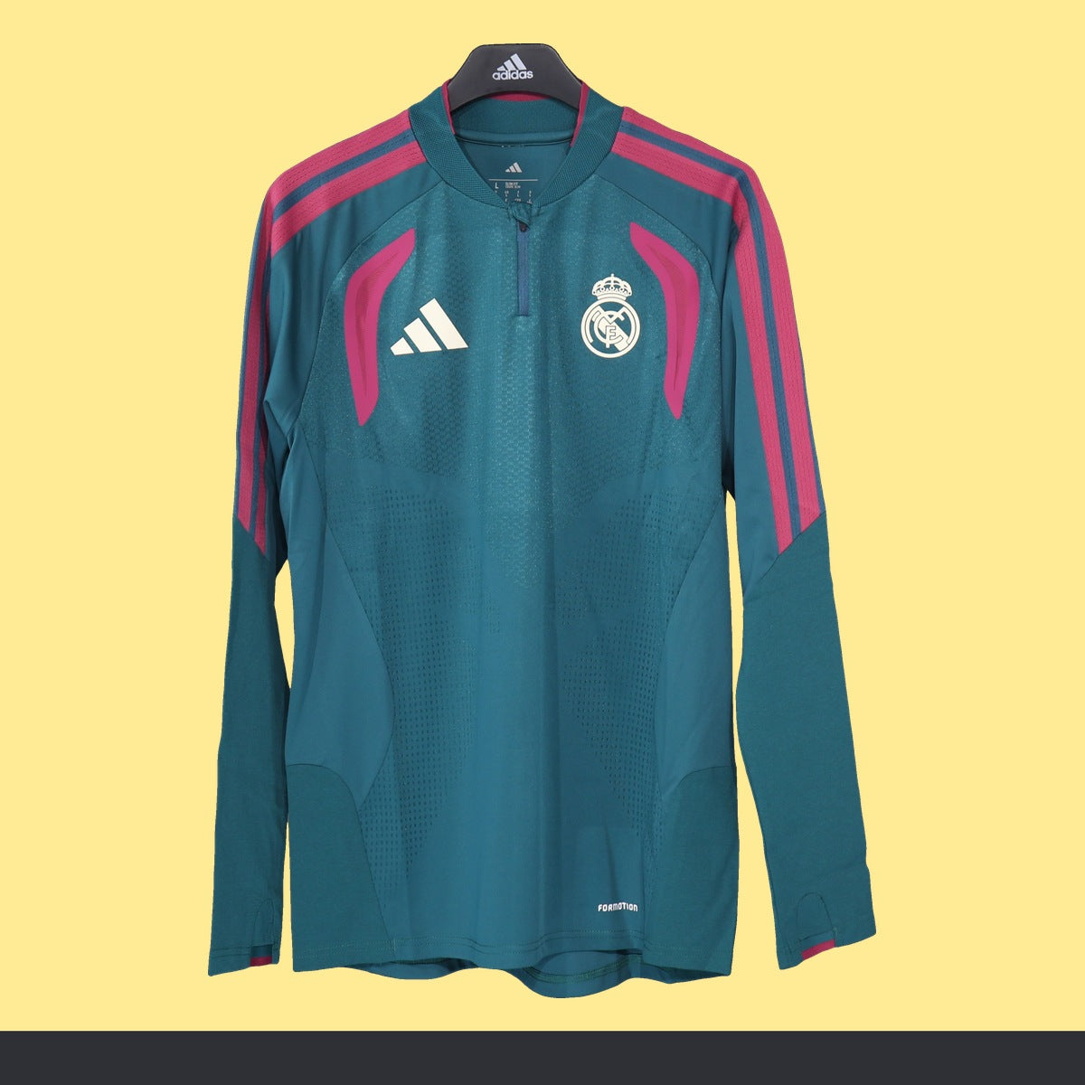 Top de Entrenamiento Medio Cierre Real Madrid adidas 2026 Verde, foto 1 de 6