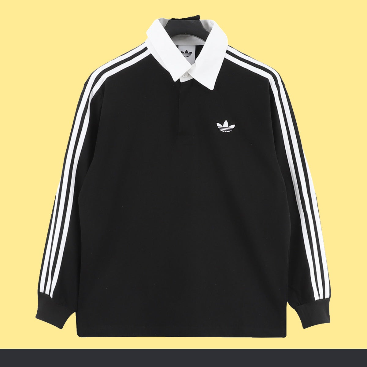 Playera adidas Polo Stripes Negra negro, foto 1 de 7
