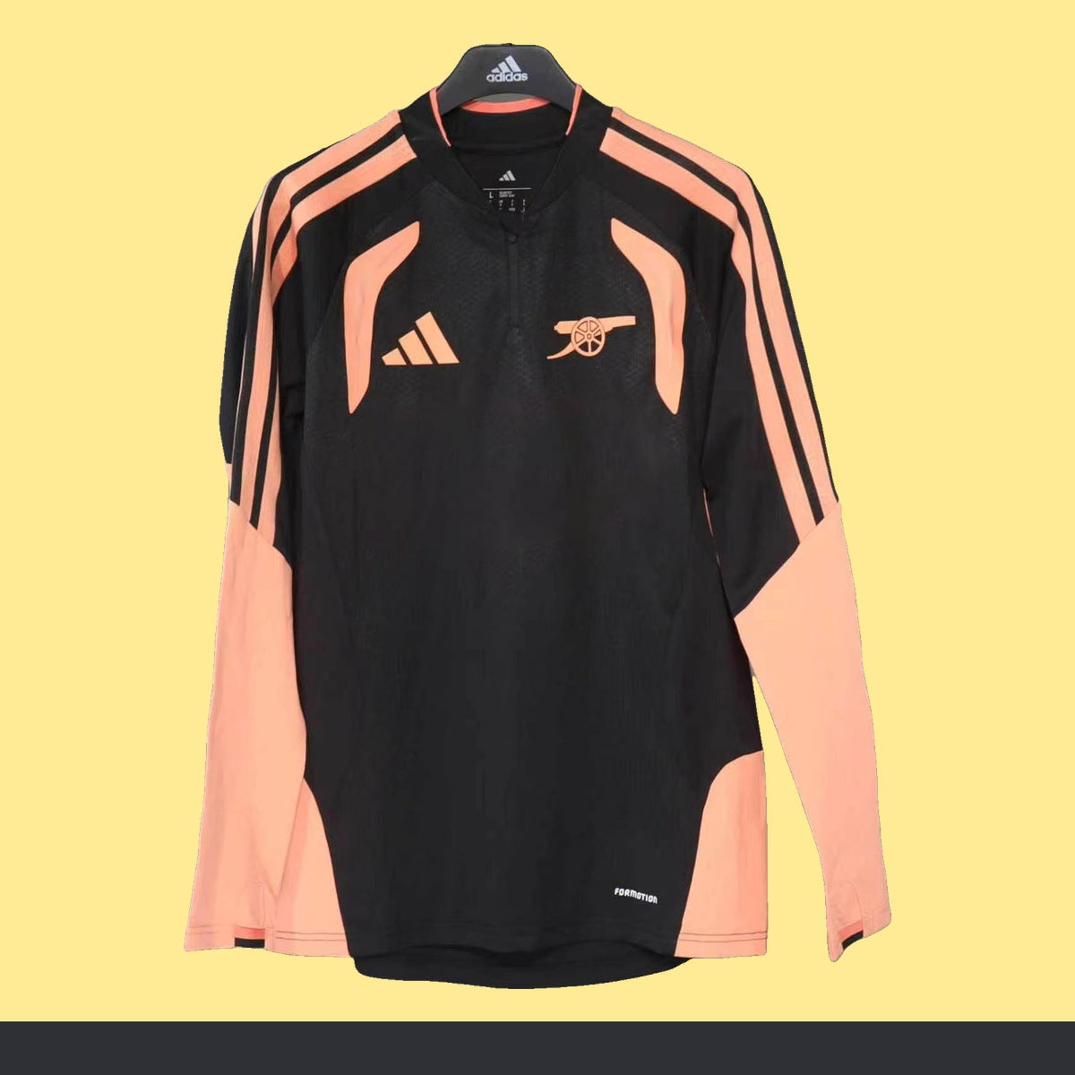 Top Medio Cierre Arsenal adidas 2026 Negro, foto 1 de 4