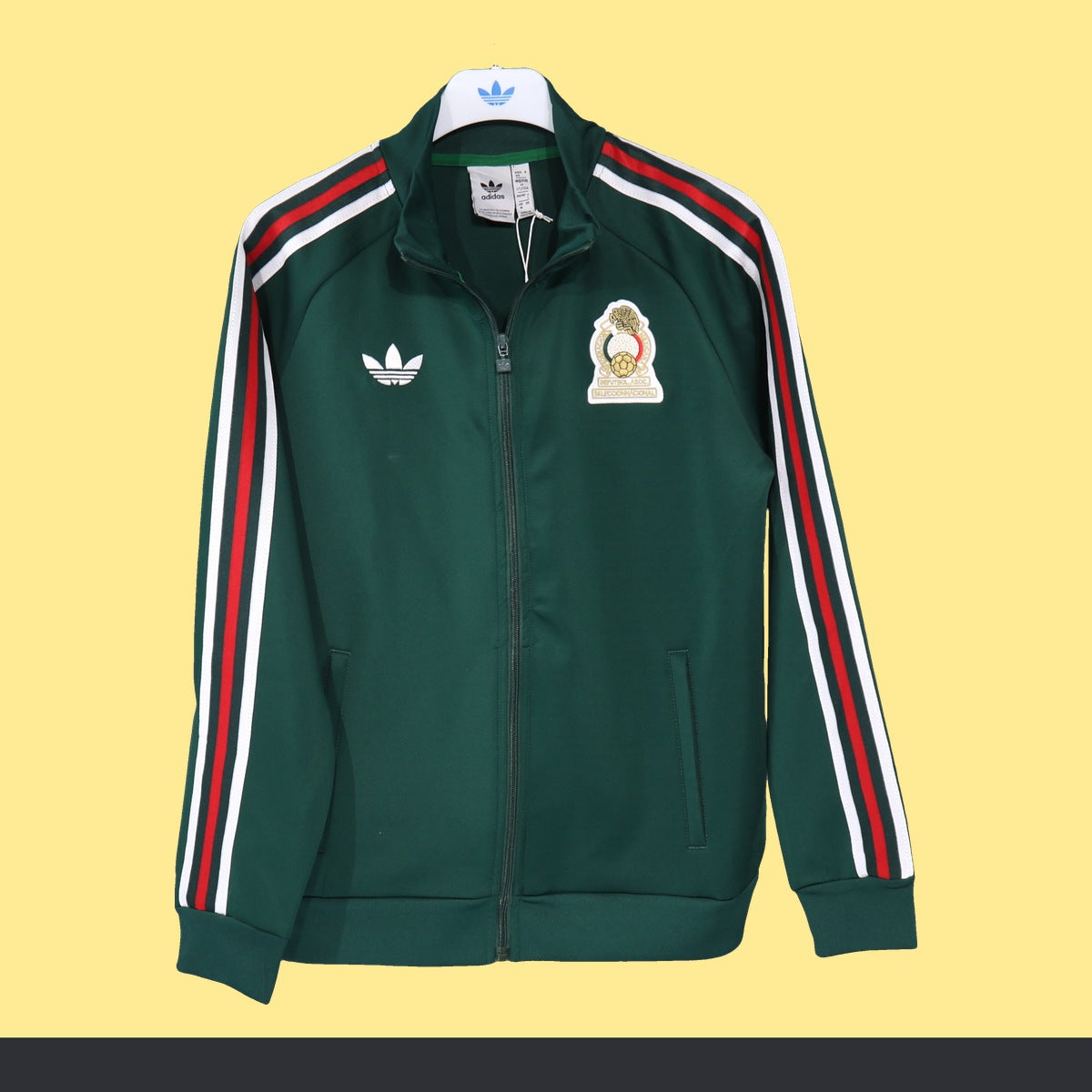 Chamarra México adidas TRACK TOP Retro 2026 Verde, foto 1 de 6