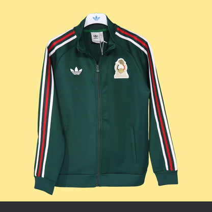 Chamarra México adidas TRACK TOP Retro 2026 Verde, foto 1 de 6
