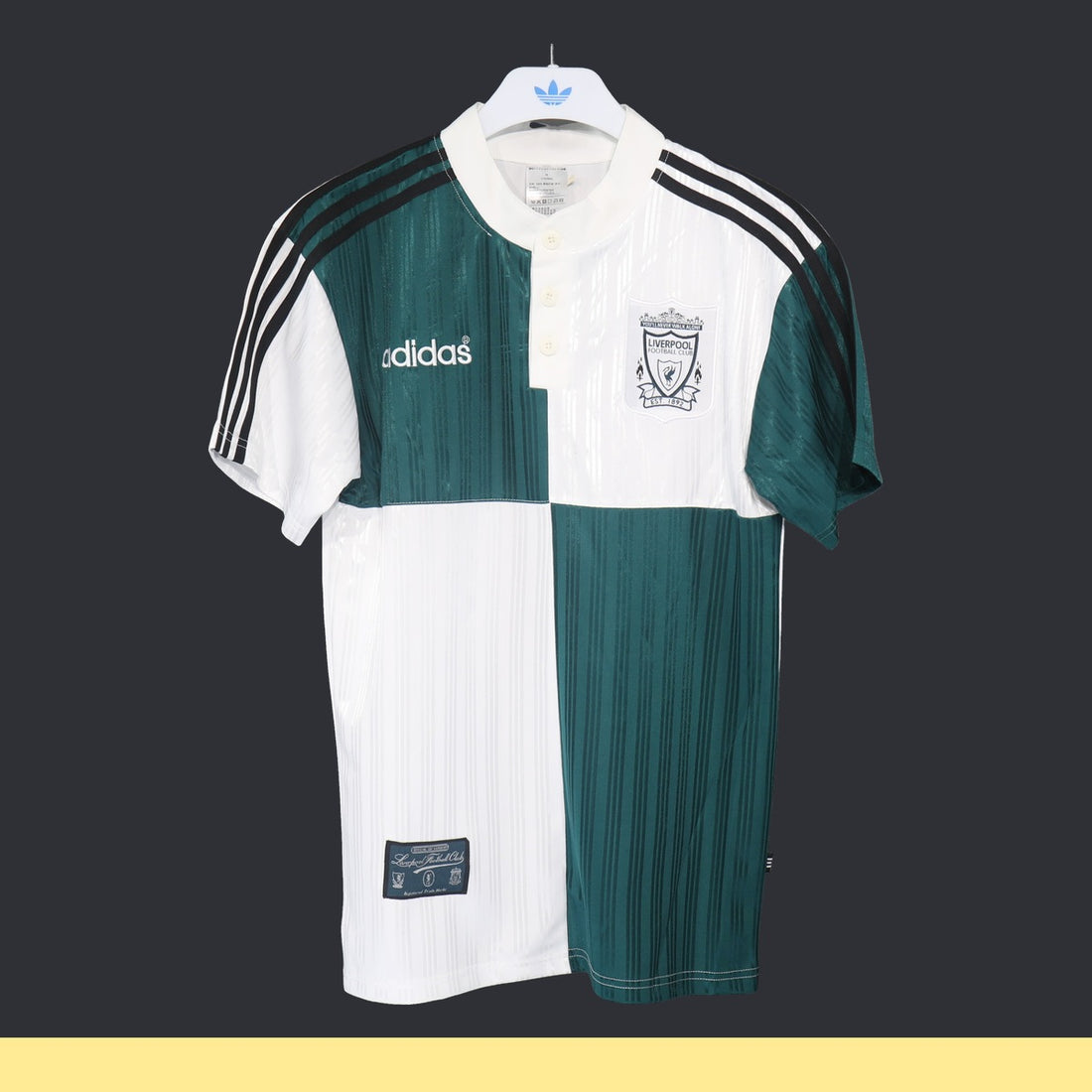 Playera Retro Liverpool adidas 1995/96 Sin Patrocinios Blanca blanco, foto 1 de 6
