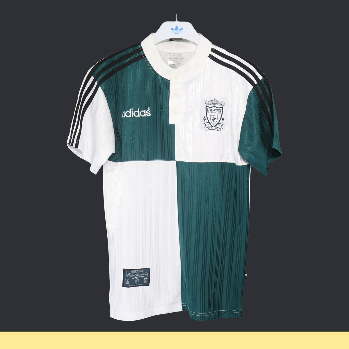 Playera Retro Liverpool adidas 1995/96 Sin Patrocinios Blanca blanco, foto 1 de 6