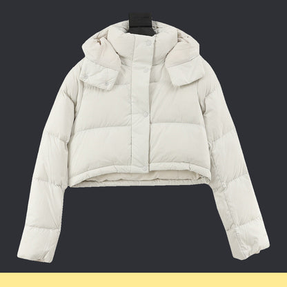 Chamarra de Plumas lululemon Wunder Puff Super Cropped Blanca blanco, foto 1 de 9