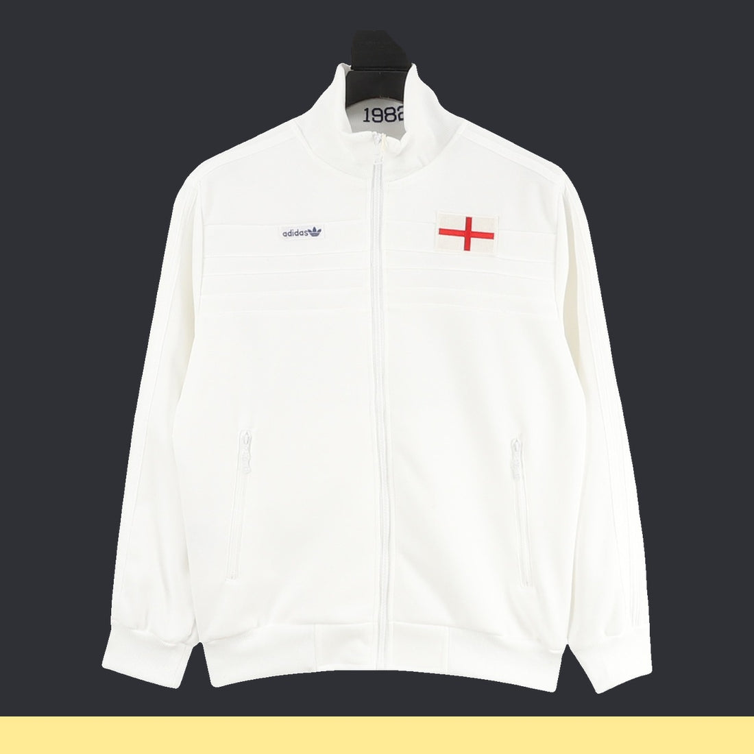 Chamarra adidas Inglaterra 1982 Blanca blanco, foto 1 de 9