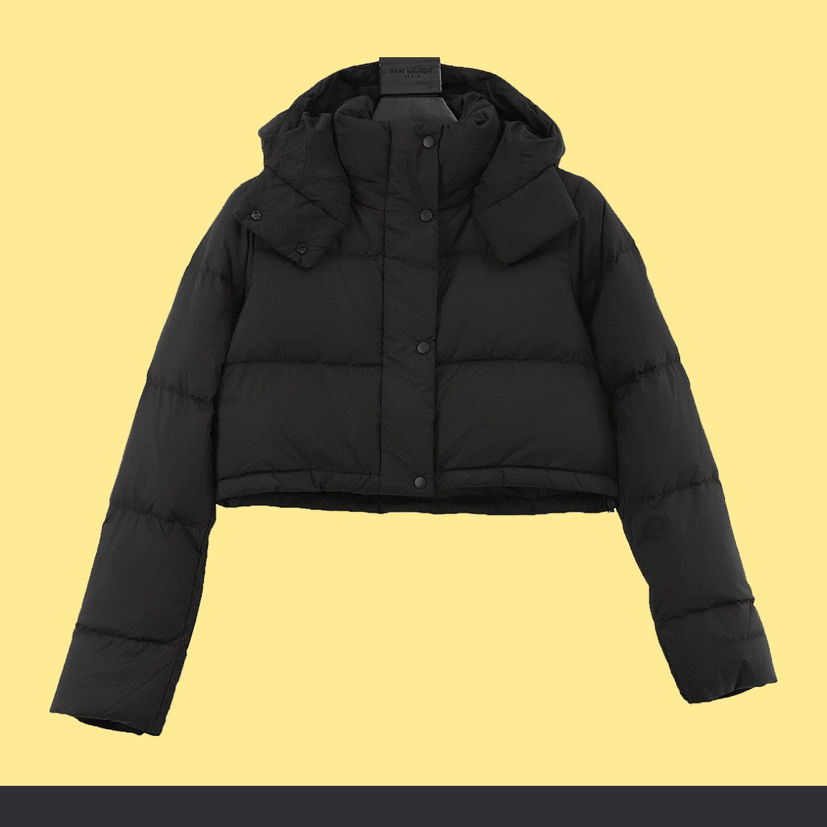Chamarra de Plumas lululemon Wunder Puff Super Cropped Negra negro, foto 1 de 9
