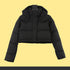 Chamarra de Plumas lululemon Wunder Puff Super Cropped Negra negro, foto 1 de 9