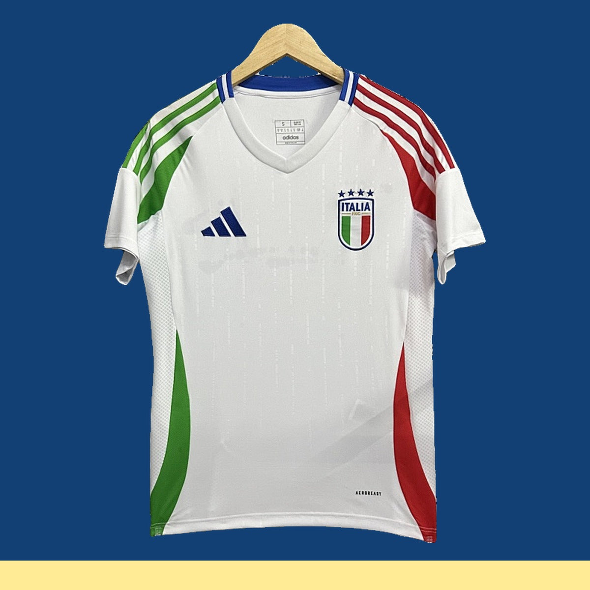 Jersey Italia 2024 Visitante blanco, foto 1 de 8