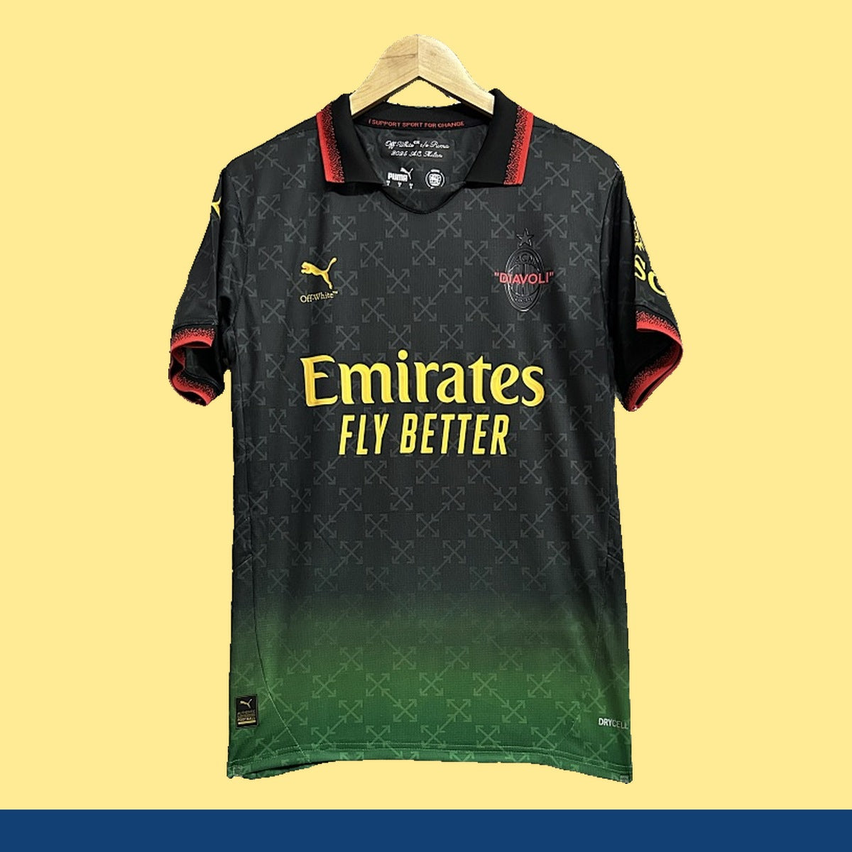 Jersey AC Milan 2024-25 Cuarto Uniforme Off-White negro, foto 1 de 9