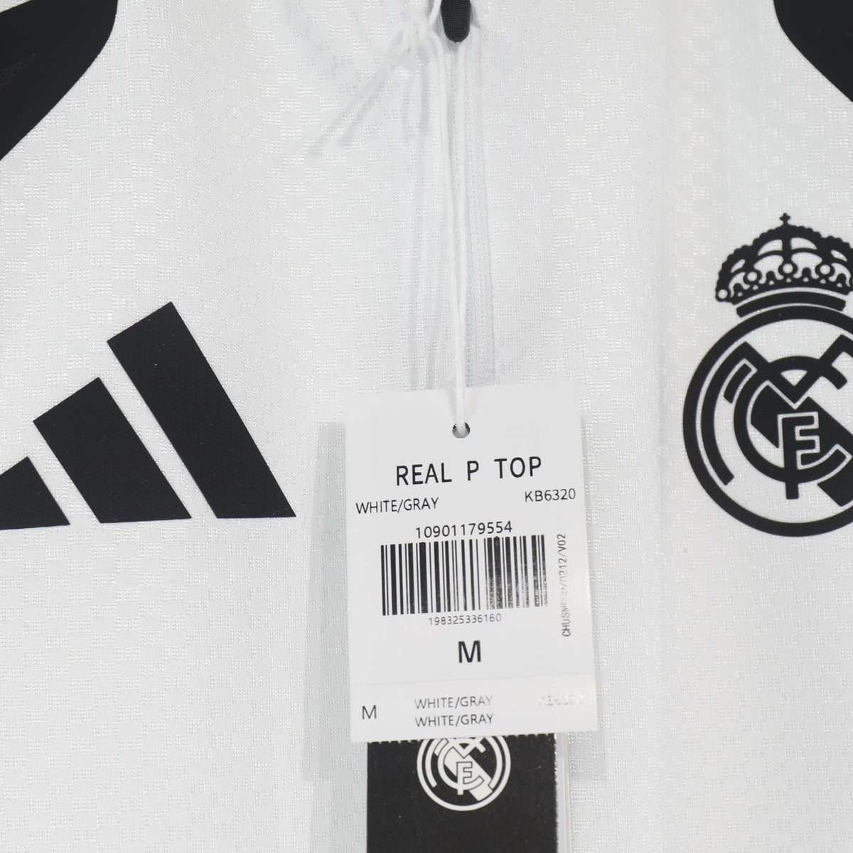 Top de Entrenamiento Medio Cierre Real Madrid adidas 2026 Blanco, foto 3 de 5