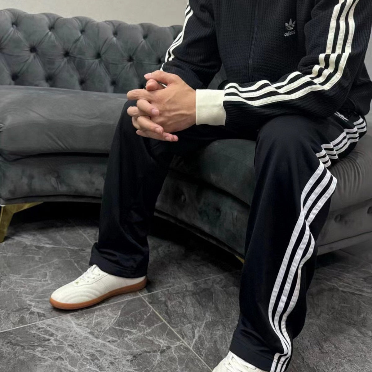 Adidas Originals Chaqueta Waffle 2026 Negro