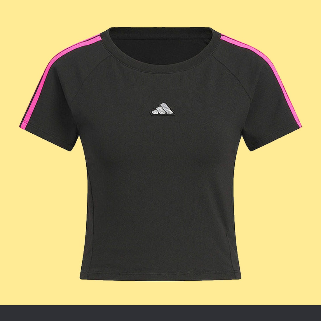 Playera adidas Crop Tres Franjas, foto 1 de 5