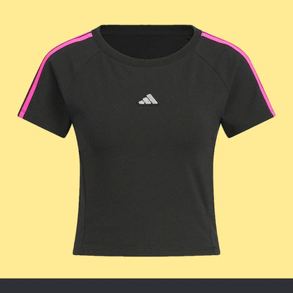 Playera adidas Crop Tres Franjas, foto 1 de 5