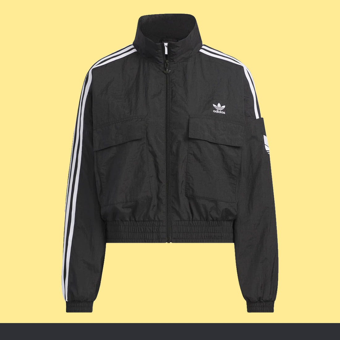 Chamarra adidas Cortavientos Trébol 3D negro, foto 1 de 3