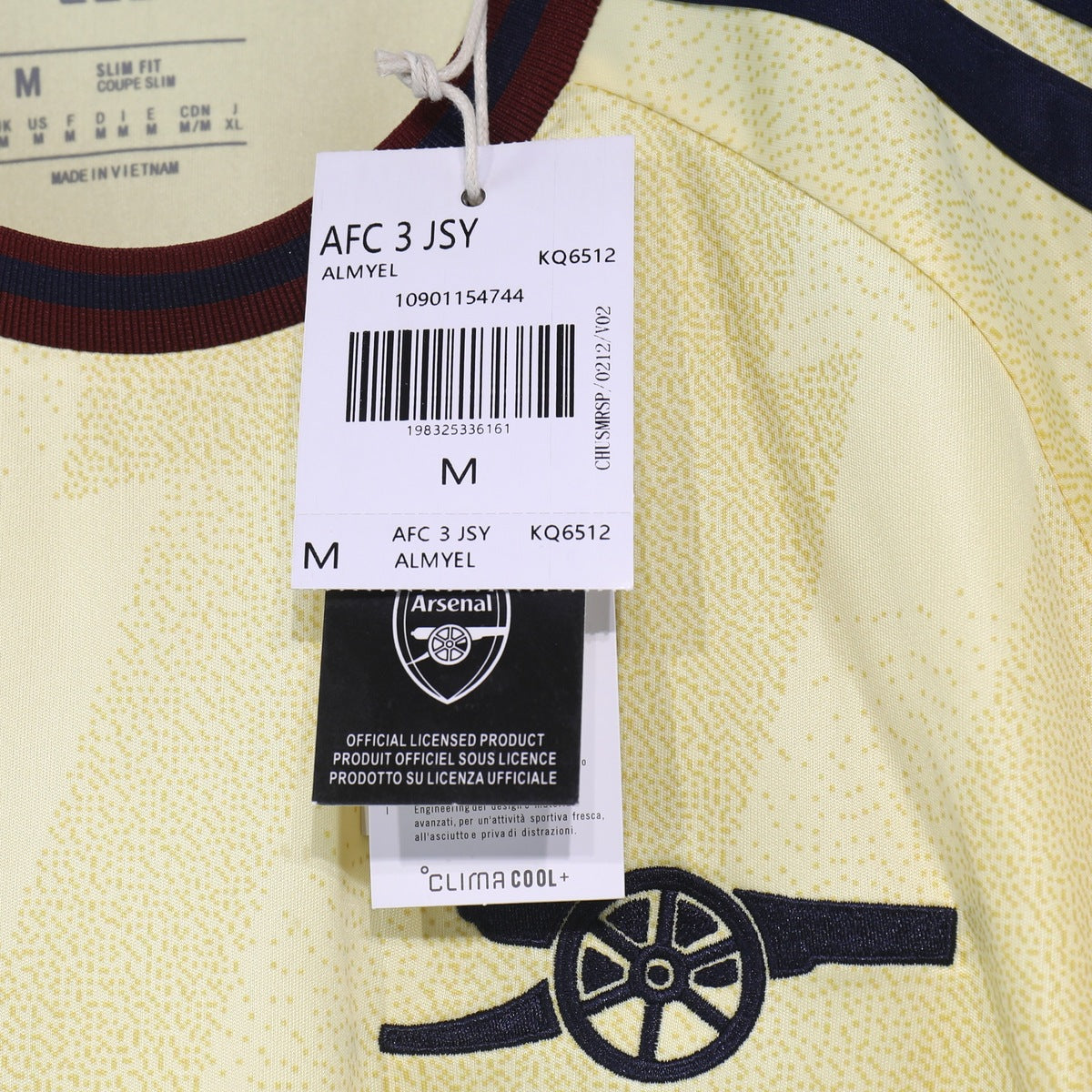 Jersey Arsenal 2026-27 Tercero amarillo, foto 3 de 4