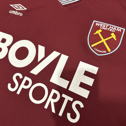 Jersey West Ham United 2025-26 Local rojo, foto 3 de 8