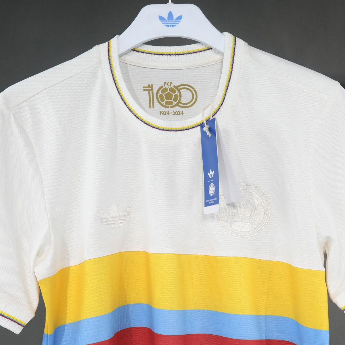 Playera Colombia adidas Aniversario Blanca blanco, foto 5 de 5