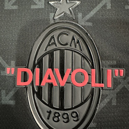 Jersey AC Milan 2024-25 Cuarto Uniforme Off-White negro, foto 4 de 9