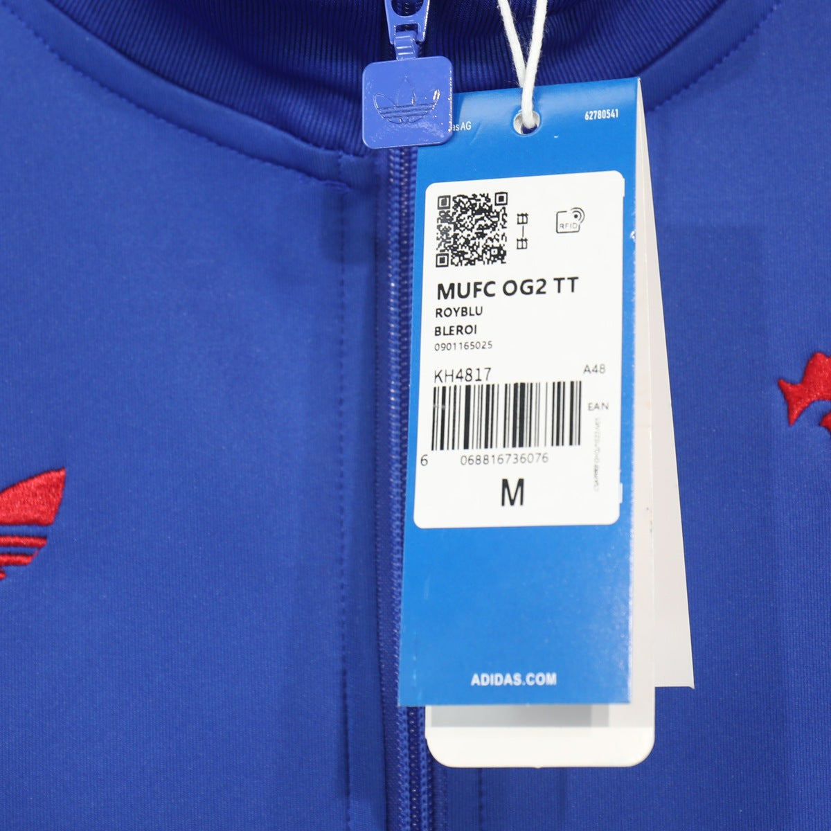 Chamarra Manchester United adidas TRACK TOP Retro 2026 Azul, foto 3 de 7