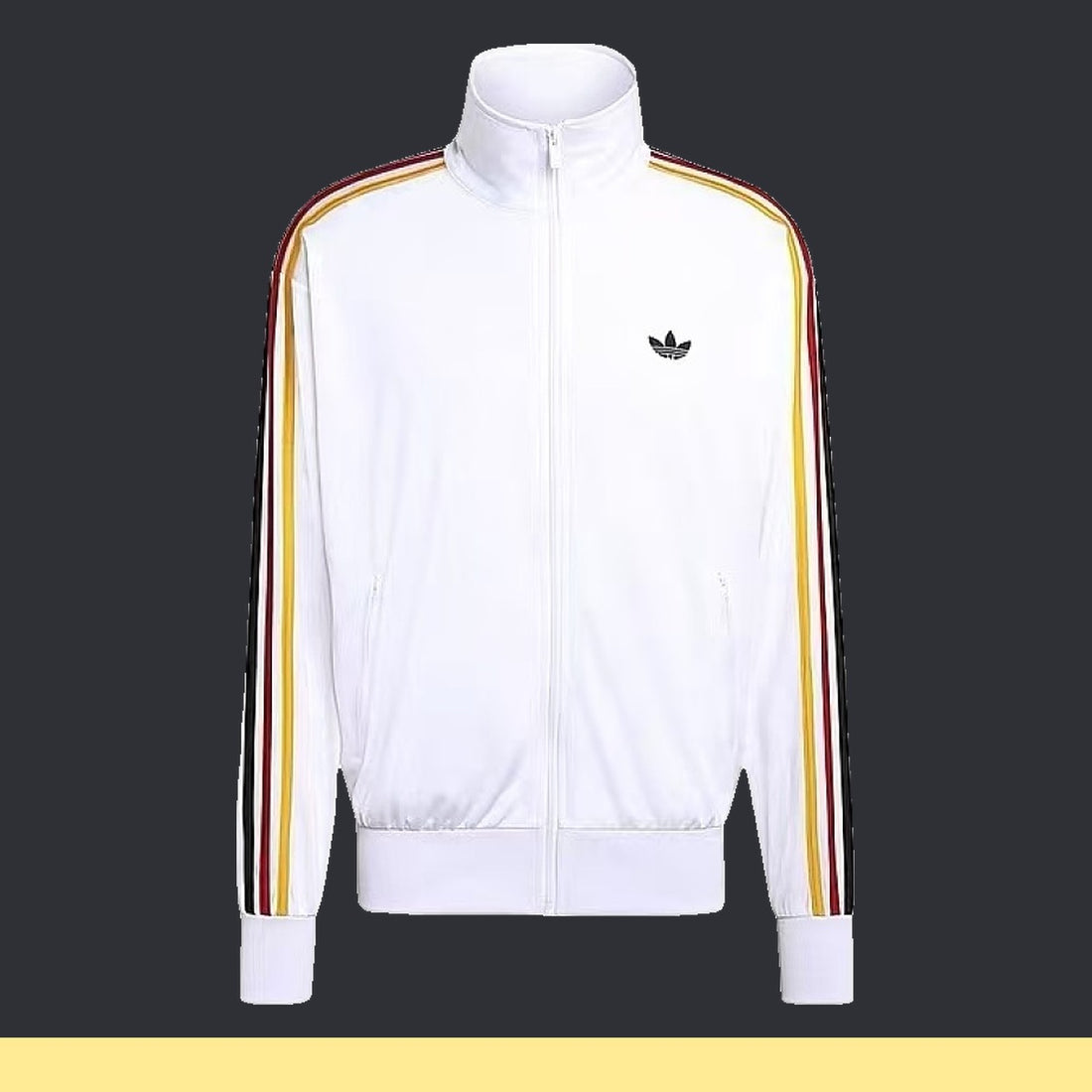 Chamarra adidas Franjas Multicolor blanco, foto 1 de 5