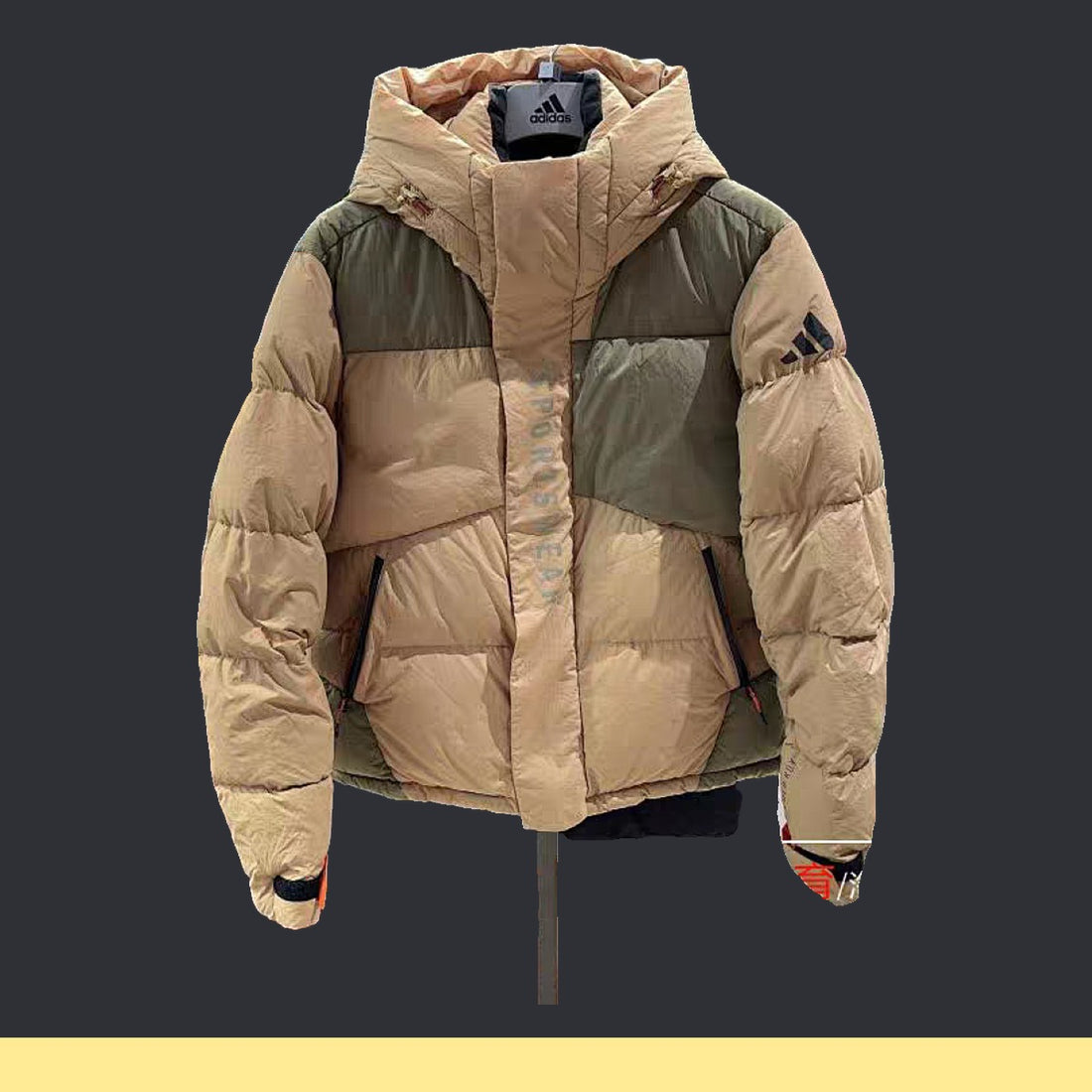 Chamarra adidas Acolchada beige, foto 1 de 3