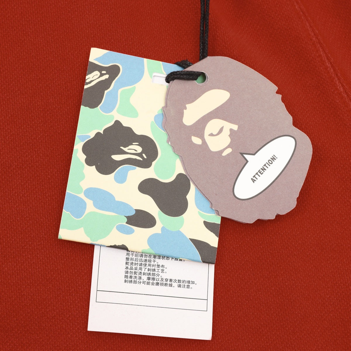 Short BAPE Ape Head One Point Deslavado Rojo, foto 2 de 9
